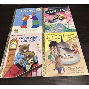 Little Golden Books Special Edition Lot 4 Snow Tootle Kitten Little Bear Kids